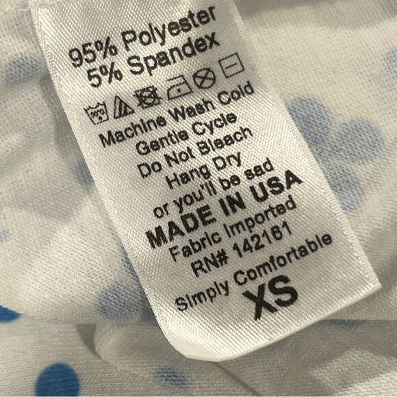 LuLaRoe Irma short sleeve floral print oversized top size extra small - Picture 6 of 10